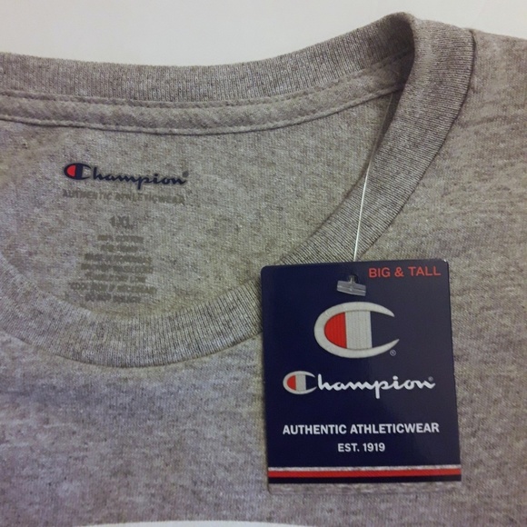 NWT Champion Athletic wear Gray T-Shirt 1XL Big - Picture 8 of 8